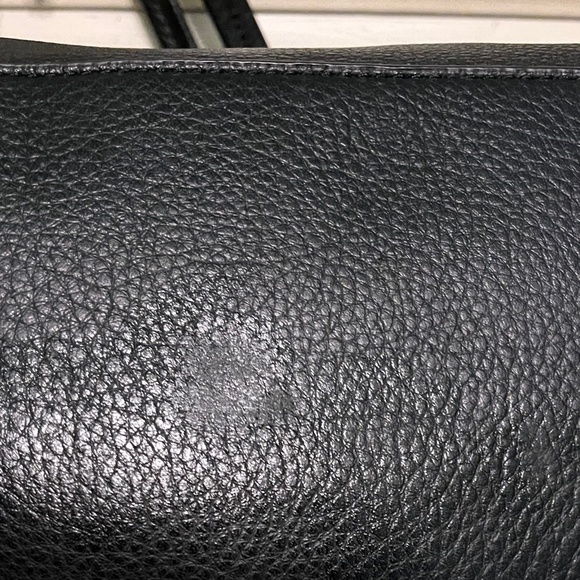 Vince Camuto Large Pebbled Leather Multi Compartment Black Tote Bag Size OS - Picture 13 of 13